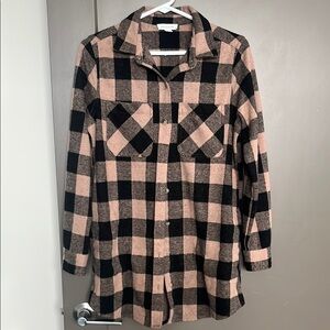 beachlunchlounge Plaid Shirt Jacket/Shacket